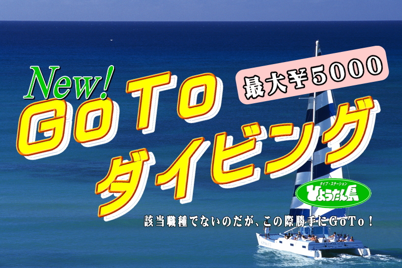 11月11日のひとりごと「GoToダイビング（独自）やってます。がんばってます。」